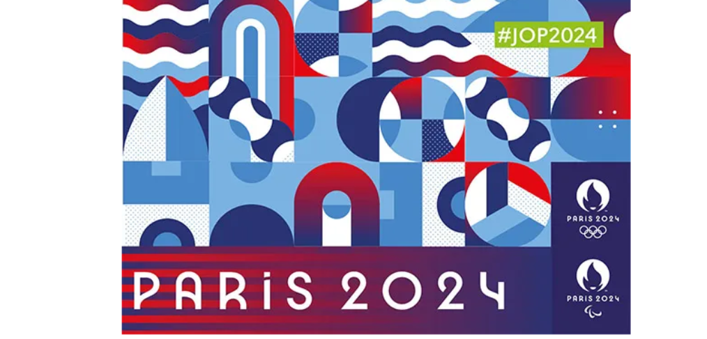 Jeux Olympiques Paris 2024 : affiche générale JOP 2024 de l'AFM