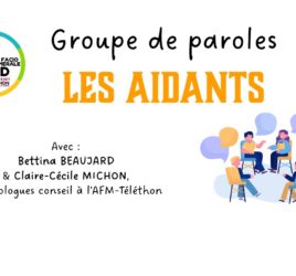 Image de mise en avant pour le groupe de parole organisé par le GI-FSHD dédié aux aidants de malades atteints de myopathie FSHD